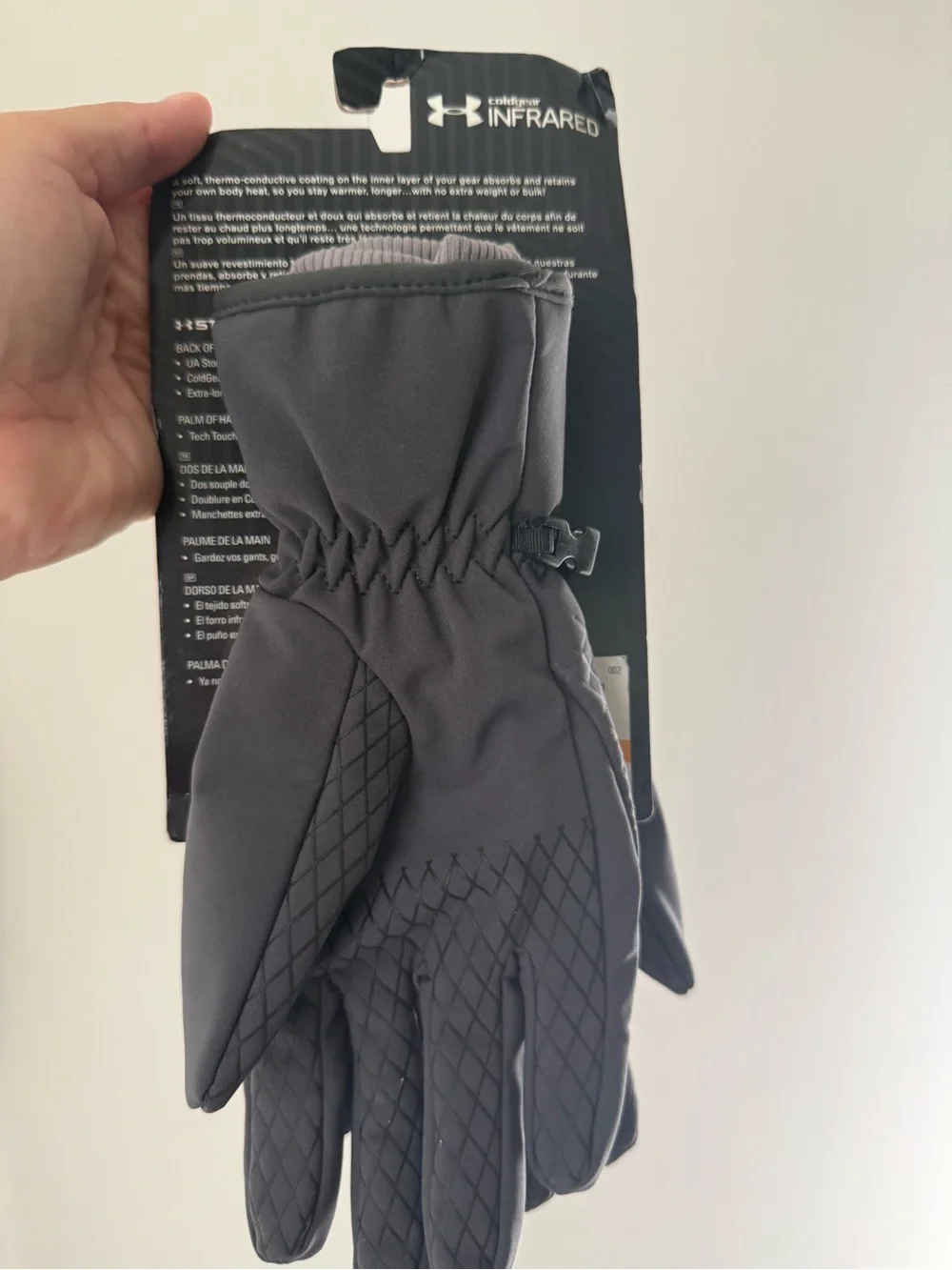 Under Armour Women's Infrared Touchscreen Winter Gloves Dark Grey NWT #Lux-T